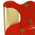 Floristik24 Rondella rankogaliai Kalėdų motyvas raudonas auksas 60cm 50p