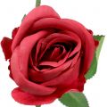 Floristik24 Rožė raudona 44cm 6vnt
