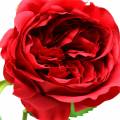 Floristik24 Rožė dirbtinė gėlė raudona 72cm
