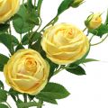 Floristik24 Rožės šakelė geltona 100cm