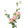 Floristik24 Rožės šakelė rožinė 100cm