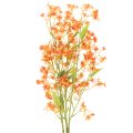 Floristik24 Dirbtinės gėlės orchidėjos šakelės oranžinės filigraninės kambario dekoracijos 110 cm 3 vnt.