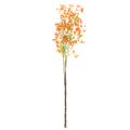 Dirbtinės gėlės orchidėjos šakelės oranžinės filigraninės kambario dekoracijos 110 cm 3 vnt. | Floristik24.lt