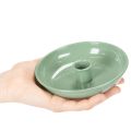 Žalia metalinė žvakidė, dekoratyvinė, kūginėms žvakėms, 13 cm | Floristik24.lt