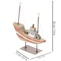 Dekoratyvinis medinis laivelio modelis palangei 20 cm | Floristik24.lt