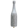 Floristik24 Šampano butelio kamštis 7cm su žėručiu L30cm 8vnt