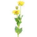 Floristik24 Dirbtiniai augalai dirbtiniai saulėgrąžos dirbtinės gėlės dekoracija geltona 64cm