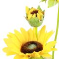 Floristik24 Dirbtiniai augalai dirbtiniai saulėgrąžos dirbtinės gėlės dekoracija geltona 64cm