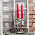 Kūginės žvakės 250/23 rubino (12 vnt.) | Floristik24.lt