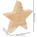 Medinis žvaigrinės formos žvakidės formos laikiklis kūginėms žvakėms, 16 cm | Floristik24.lt