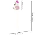 Dekoratyviniai sodo kuolai - spalvinga ežių šeima - 34 cm, 12 dalių - | Floristik24.lt