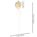 Dekoratyvinis moliūgas su veiduku Helovino dekoracija, 31 cm, 12 dalių | Floristik24.lt