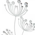 Floristik24 Pavasario puošmena, deko kištuko gėlė shabby chic balta, sidabrinė L87cm P18cm