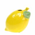 Floristik24 Fajanso vaza Lemon Yellow 10cm