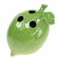 Floristik24 Akmens masės vaza Lemon Lime Green 15cm