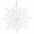 Floristik24 Dekoratyvinė ledo žvaigždė pakabinti skaidri, blizganti 24,5cm 6vnt
