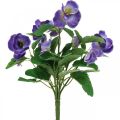 Floristik24 Dirbtinės našlaitės violetinės dirbtinės gėlės pievos gėlė 30cm