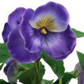 Floristik24 Dirbtinės našlaitės violetinės dirbtinės gėlės pievos gėlė 30cm