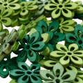 Floristik24 Pabarstykite dekoravimo gėlių žalią, šviesiai žalią, mėtų medžio gėles pabarstyti 144p
