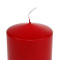 Floristik24 Stulpinės žvakės 130/100 raudonos 4vnt