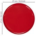 Dekoratyvinis padėklas, raudonas, minimalistinio dizaino, 27 cm | Floristik24.lt