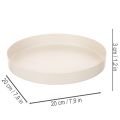 Apvalus dekoratyvinis padėklas namų aksesuarams, 20 cm | Floristik24.lt