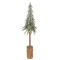 Floristik24 Dirbtinė eglė, apledėjusi, su mediniu pagrindu, žiemos dekoracija, 60 cm