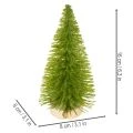 Dirbtinė Kalėdų eglutė su mediniu pagrindu, maža, 16 cm, 6 dalys | Floristik24.lt