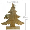 Floristik24 Eglutė mango medžio stalo puošmena Kalėdinė 28 × 26 × 5cm