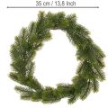 Dirbtinis eglės žalumo vainikas durų dekoracijai, 35 cm | Floristik24.lt