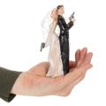 Torto papuošalas nuotakai ir jaunikiui 15,5 cm | Floristik24.lt