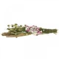 Floristik24 Džiovintų gėlių puokštė rožinė, balta džiovintų gėlių puokštė H60-65cm
