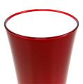 Floristik24 Vaza “Fizzy” Ø13,5cm H20cm raudona, 1vnt