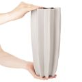 Moderni briaunota vaza, aukšta dekoratyvinė vaza džiovintoms gėlėms, 38 cm | Floristik24.lt