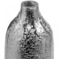 Floristik24 Dekoratyvinė vaza metalinė kalama gėlių vaza sidabrinė Ø9,5cm H41cm