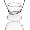 Floristik24 Mini stiklinės vazos, skirtos pakabinti kronšteiną, H11/11,5 cm, 2 vnt