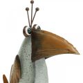 Floristik24 Metalinis paukštis, dekoratyvinis varnas, metalo puošmena, sodo puošmena 24,5cm