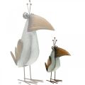 Floristik24 Metalinis paukštis, dekoratyvinis varnas, metalo puošmena, sodo puošmena 24,5cm