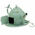 Floristik24 Birdhouse arbatinukas skirtas pakabinti mėtų žaliai H15cm