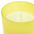 Floristik24 Kvapi žvakė citrinų-bazilikų stiklinėje Ø7cm