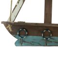 Floristik24 Sieninė lentyna laivo jūrinė dekoratyvinė medinė spinta 62×14cm H75cm
