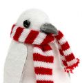Floristik24 Kalėdų puošmena pingvinas 11cm baltas 3vnt