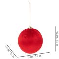 Didelis raudonas kalėdinis žaisliukas pakabinimui, 15 cm, 3 vnt. | Floristik24.lt
