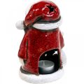 Floristik24 Kalėdų Senelio deko arbatinės žvakidės laikiklis Christmas H15cm