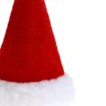 Floristik24 Kalėdinės kepurės raudonos 10cm 12vnt
