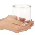 Stiklinė cilindrinė vaza, skaidri, universali, 10 cm, 3 dalys | Floristik24.lt