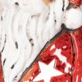Kalėdų Senelio dekoratyvinė figūrėlė kaip arbatinė žvakutė su žvaigždutėmis, stalo dekoracija, 15 cm | Floristik24.lt