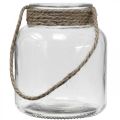 Floristik24 Žibinto stiklas, arbatinės žvakutės laikiklis pakabinimui H16,5cm Ø14,5cm