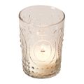 Floristik24 Žibinto stiklo žvakės stiklas arbatinės žvakidės laikiklio stiklas Ø7,5cm H10cm