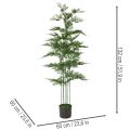 Dirbtinis bambuko medis, žalias, 132 cm, kambarinis augalas | Floristik24.lt